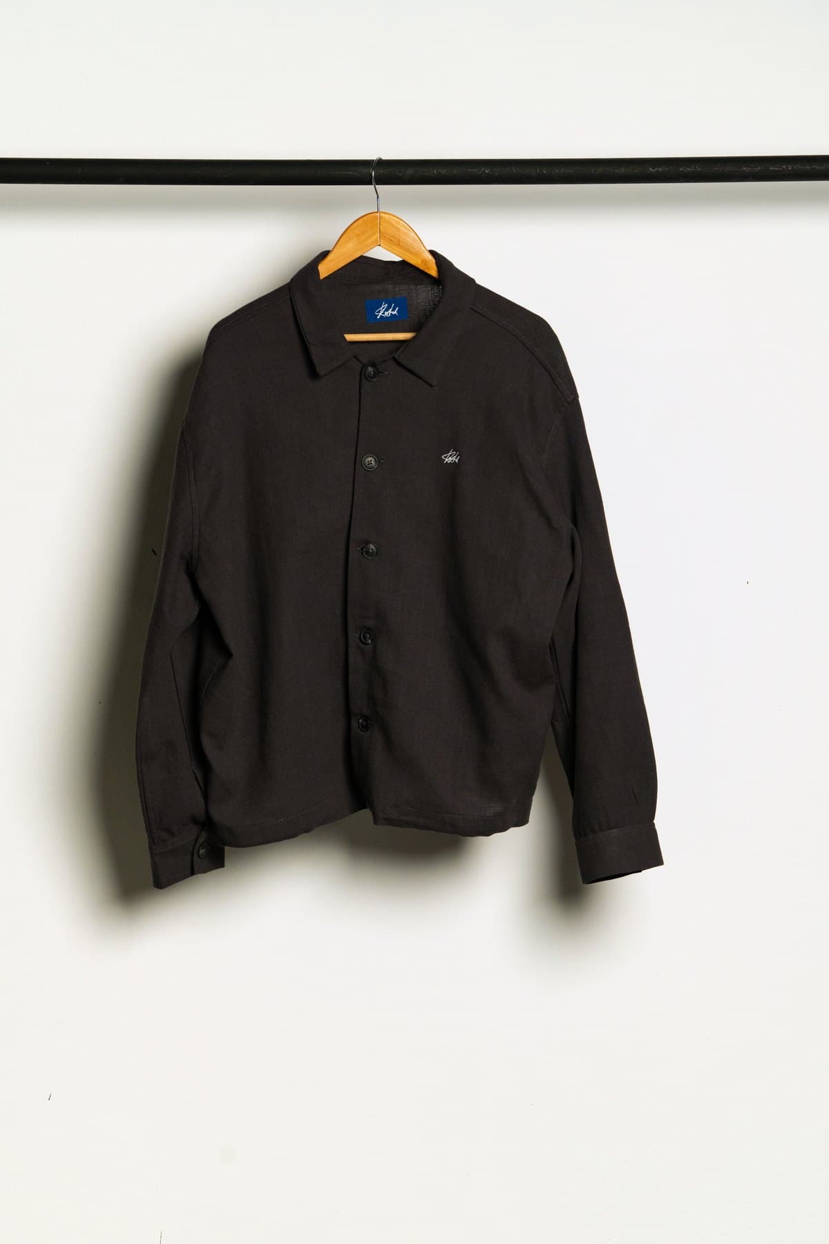 Black Coach Jacket — Front view