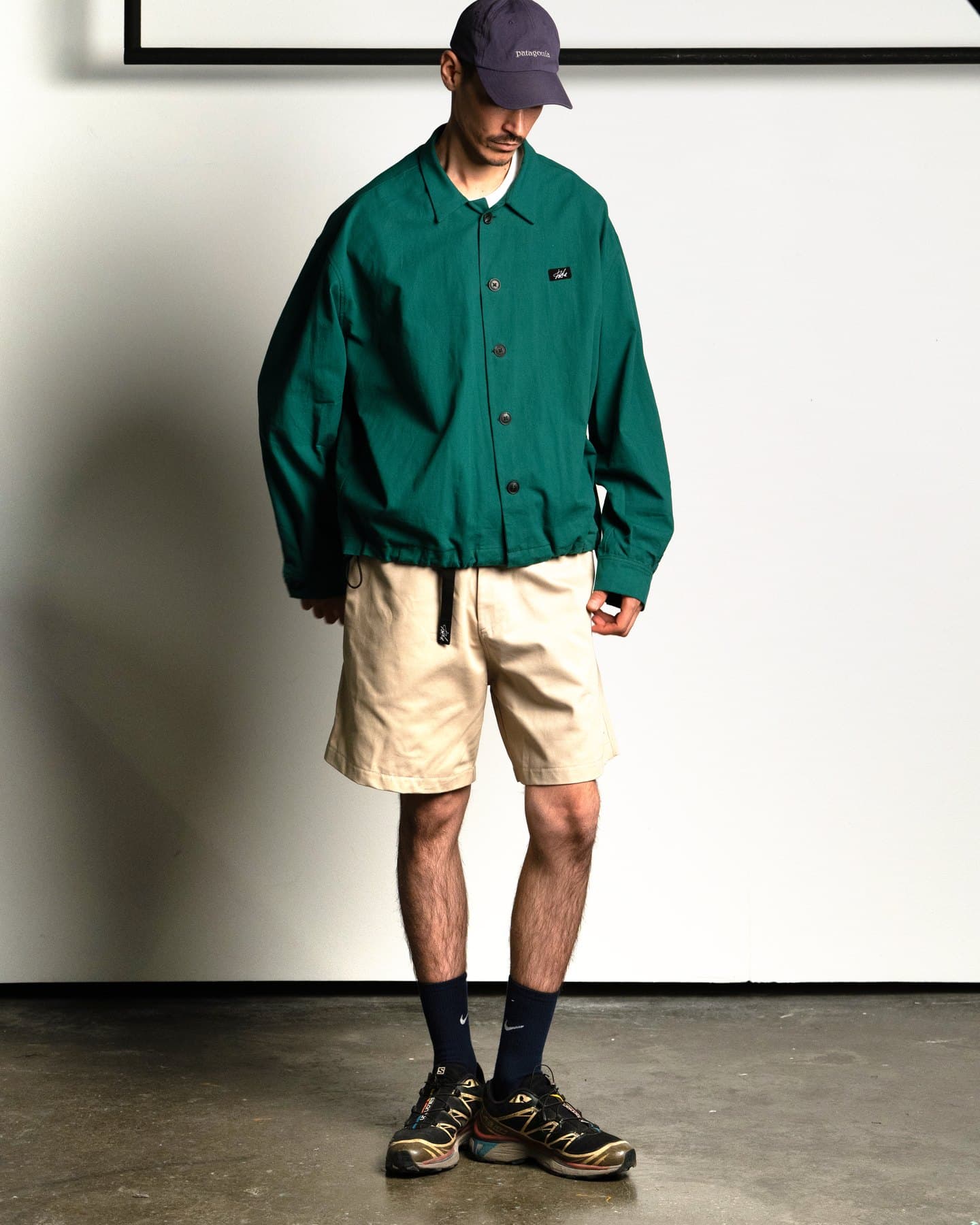 Emerald Coach Jacket — On model