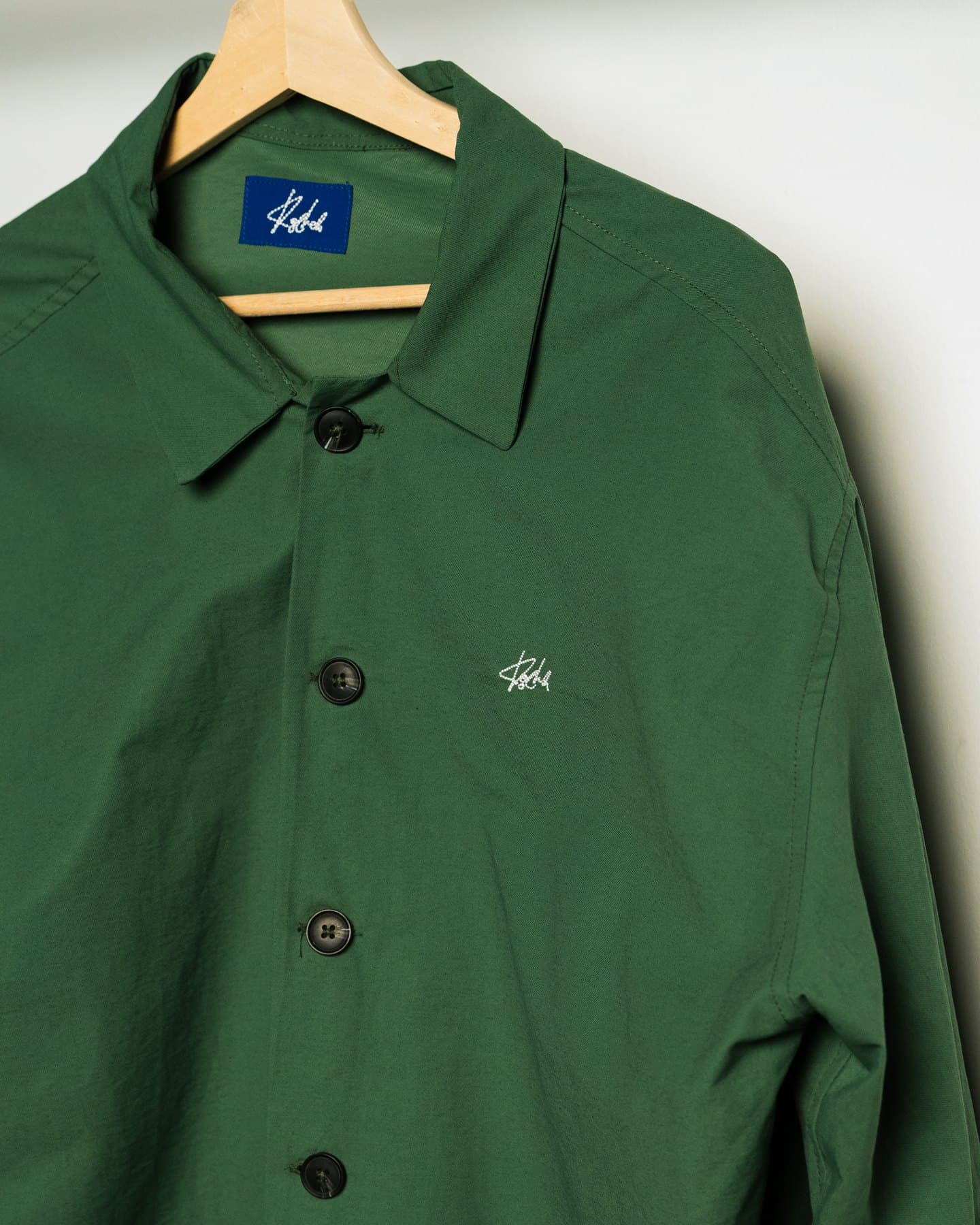 Sage Coach Jacket — Front detail